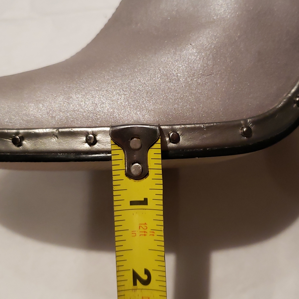 a.n.a Leather Mule Clog Heeled Platform Stud Slide Satin Metallic Women's Sz 9.5 - Picture 14 of 14